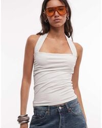 Weekday - Slim Fit Halter Neck Top - Lyst