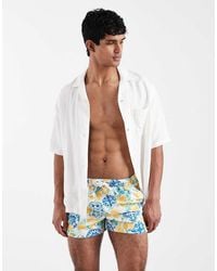 Aray - Lemon Print Swim Shorts - Lyst