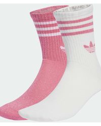 adidas Originals - – 2 paar glitzernde crew-socken - Lyst