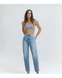 Pull&Bear - Petite High-waist Mom Fit Jeans - Lyst