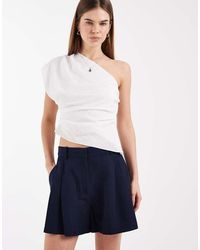 ASOS - Tailored A Line Shorts With Linen - Lyst