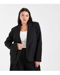 ASOS - Curve Tailored Unlined Relaxed Blazer - Lyst