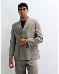 ASOS - Double Breasted Regular Suit Blazer - Lyst
