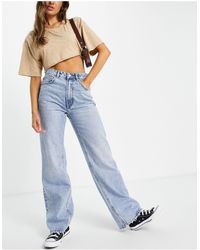 Stradivarius Denim 90s Dad Jean in Blue 
