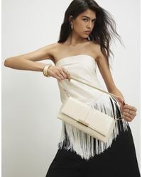 River Island - Flap Over Clutch Bag - Lyst