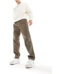 New Look - Pantalon à enfiler en velours côtelé - marron clair - Lyst