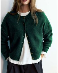 Pull&Bear - Gilet doux au toucher bouteille avec laine - Lyst