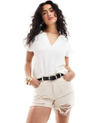 Jdy - V Neck Short Sleeve Blouse - Lyst