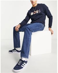 BOSS - – maine – jeans mit normaler passform - Lyst