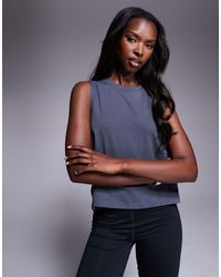 4505 - – schnelltrocknendes cropped trägertop aus baumwolle - Lyst