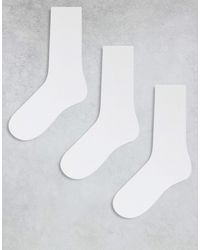 Weekday - Selma 3-Pack Rib Socks - Lyst
