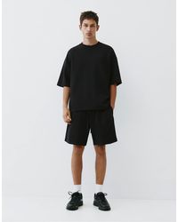 Pull&Bear - Bermuda molletonné en maille interlock - Lyst