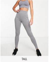 Threadbare - Fitness Tall Gym leggings With Stitch Detail - Lyst