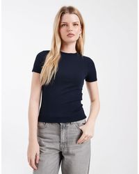 ONLY - Fitted Ribbed Top - Lyst