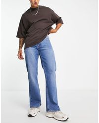 ASOS – bootcut-jeans im retro-design - Blau