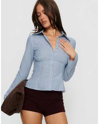 Princess Polly - Cottesloe Long Sleeve Fitted Shirt - Lyst