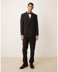 ASOS - Slim Tuxedo Suit Pants With Satin Detail - Lyst