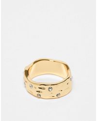 ASOS - Asos design curve – 14-karätig vergoldeter ring - Lyst