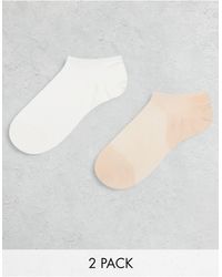 &  Other Stories & OTHER STORIES Womens Navy Pink ANKLE SOCKS Cotton Sweden UK 5-7 39/41 shelf12 