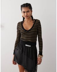Motel - Annora Long Sleeve Knit Top - Lyst