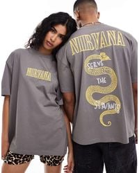 ASOS - Oversized License Band T-Shirt With Nirvana Prints - Lyst
