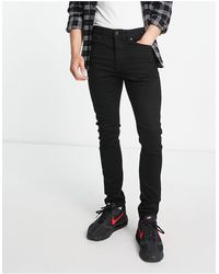 SELECTED - Leon - jeans slim neri - Lyst