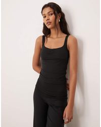 Hollister - Gilly Hicks Sweatheart Tank Top With Built - Lyst
