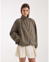 ASOS - Oversized Bubble Hem Track Jacket - Lyst