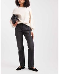 Levi's - Vaqueros Rectos De Denim Lavado 501 De Talle Alto - Lyst