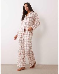 Nobody's Child - Cotton Classic Pyjama Shirt And Bottom Set - Lyst