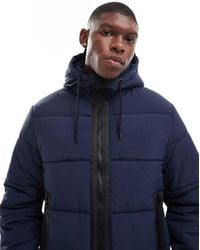 ASOS - Nylon Puffer Jacket With Contrast Trims - Lyst