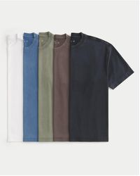 Hollister - Boxy Heavyweight Crew T-Shirt 5-Pack - Lyst