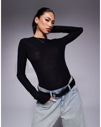ASOS - – dry handle – geripptes longline-oberteil - Lyst