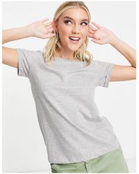 Brave Soul - Elanor Sleeve Roll T-shirt - Lyst