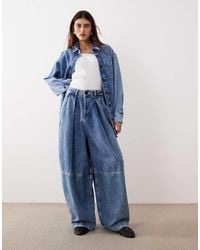 ARRANGE - Seam Detail Washed Barrel Co-Ord Jean - Lyst