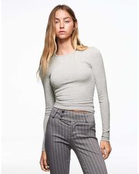 Bershka - Long Sleeve Top - Lyst