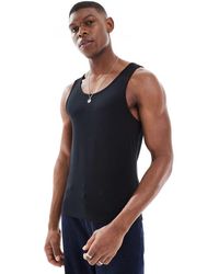 ASOS - Basic Muscle Fit Hemdje - Lyst
