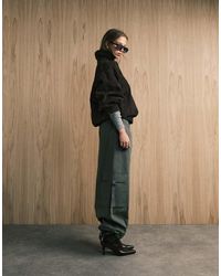 ASOS - Oversized Pull On Utility Trousers With Tab Detail - Lyst