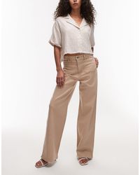 ARKET - Lupine High Rise Wide Leg Jeans With Front Patch Pockets - Lyst