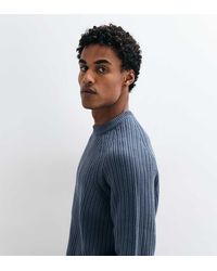 Collusion - Fisherman Rib Raglan Knitted Sweater - Lyst