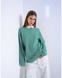 TOPSHOP - – langärmliges polohemd aus frottee - Lyst