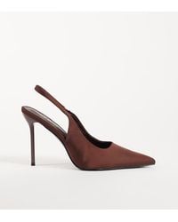 Public Desire - Allure Slingback Heeled Court Shoes - Lyst