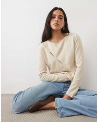 Mango - Teen Asymmetric Button Detail Cardigan - Lyst