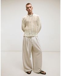 Bershka - Mega baggy Check Trousers - Lyst