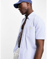 Polo Ralph Lauren - Short Sleeve Stripe Seersucker Shirt Custom Fit - Lyst