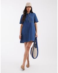 JJXX - Denim Mini Dress - Lyst