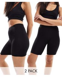 ASOS - 2 Pack Basic legging Shorts - Lyst