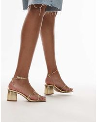 Mango - Scarpe Con Tacco Largo E Fascette Sottili - Lyst