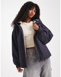 ASOS - Oversized Fleece Lined Rain Coat - Lyst