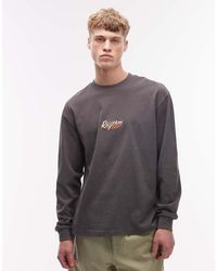 Rhythm - Vintage Embroidered Long Sleeve T-shirt - Lyst